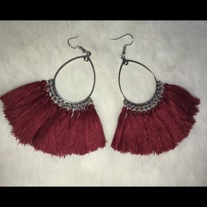 Fringe Hoop Earrings